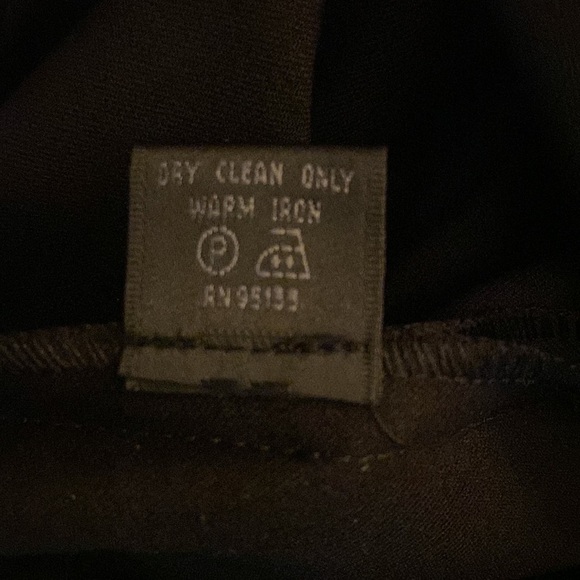 Lafayette 148 Black Virgin Wool Blend Straight Leg Career Trouser Pant Size 10 - Picture 10 of 10